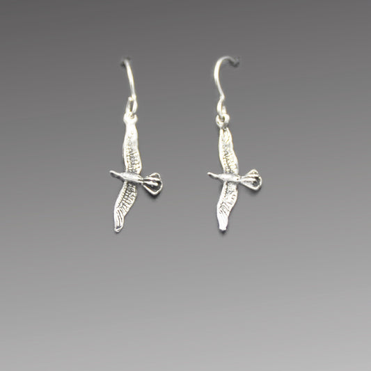 Eagle Earrings, intricately designed Handcrafted Silver Jewelry Endangered Species