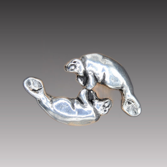 Manatee Ring in Sterling Silver size 6-10  .925 Endangered Species